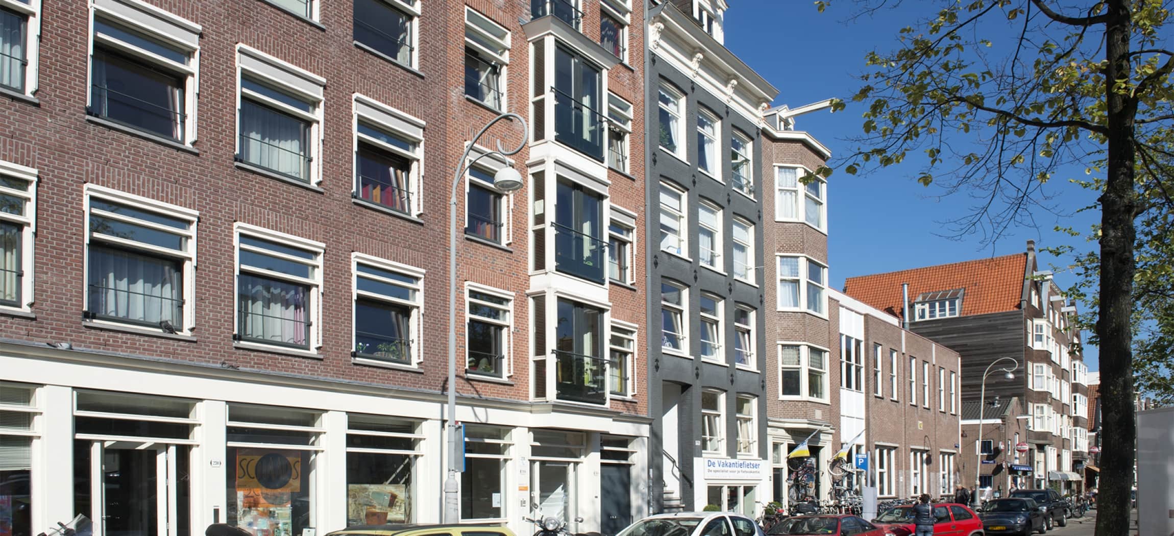 Amsterdamse panden aan de Westerstraat in de Jordaan