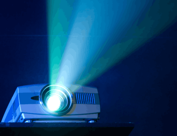 Foto van een projector